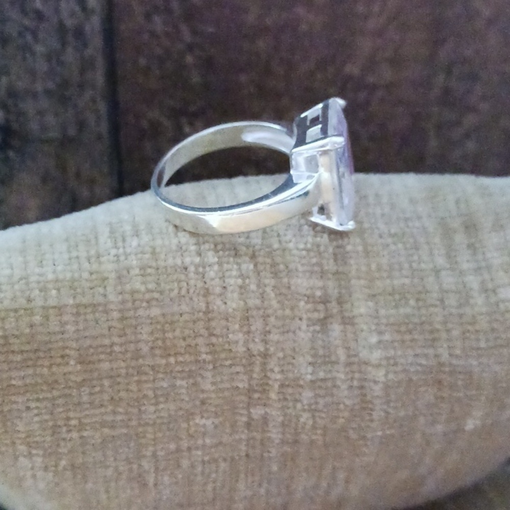 Rhinestone Silver Ring - Picture 2 of 11